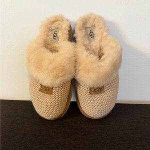 UGG Women's Cozy Cream Knit Slippers